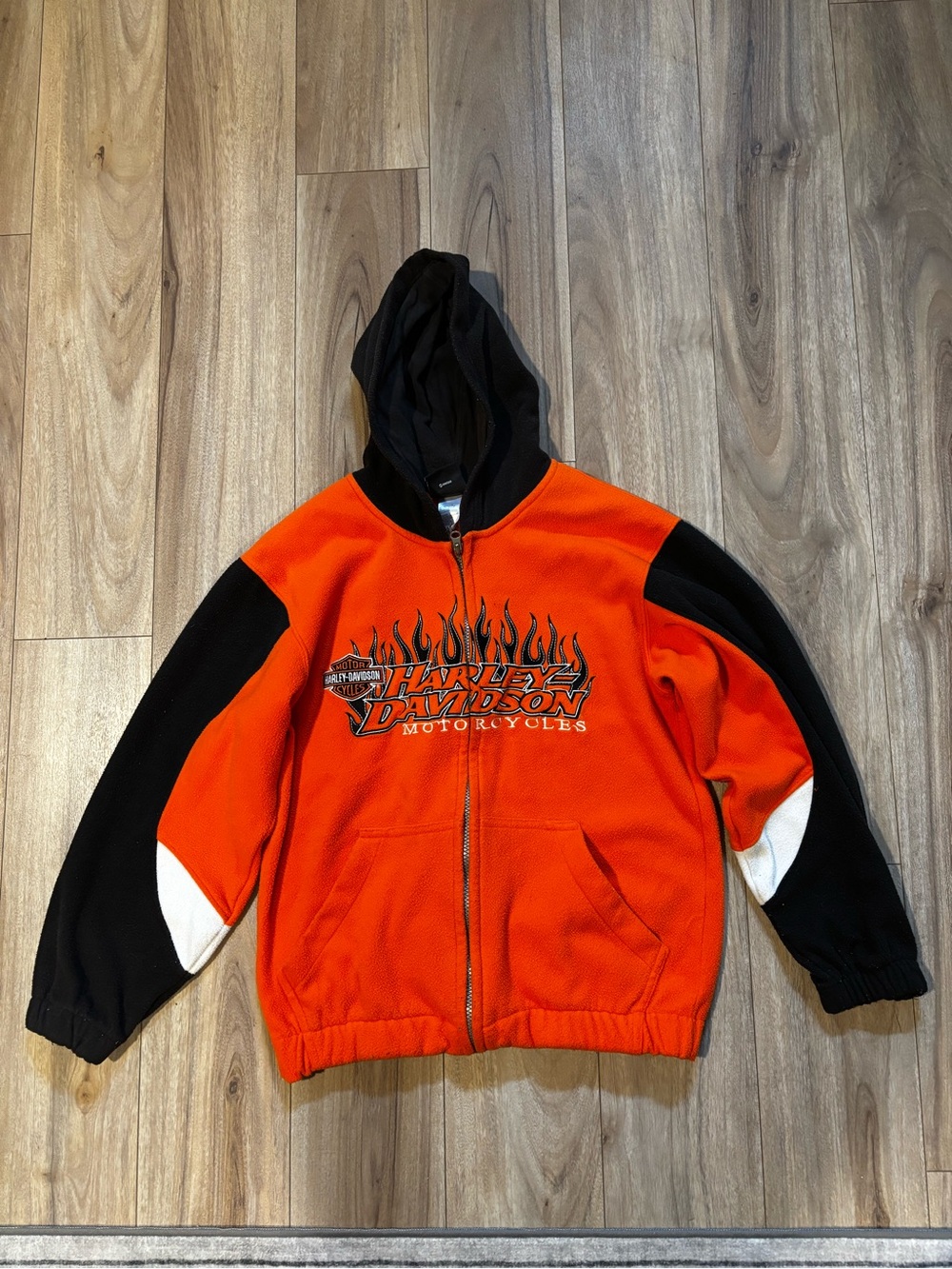 Youth Medium Harley-Davidson Fleece Full Zip Hoodie